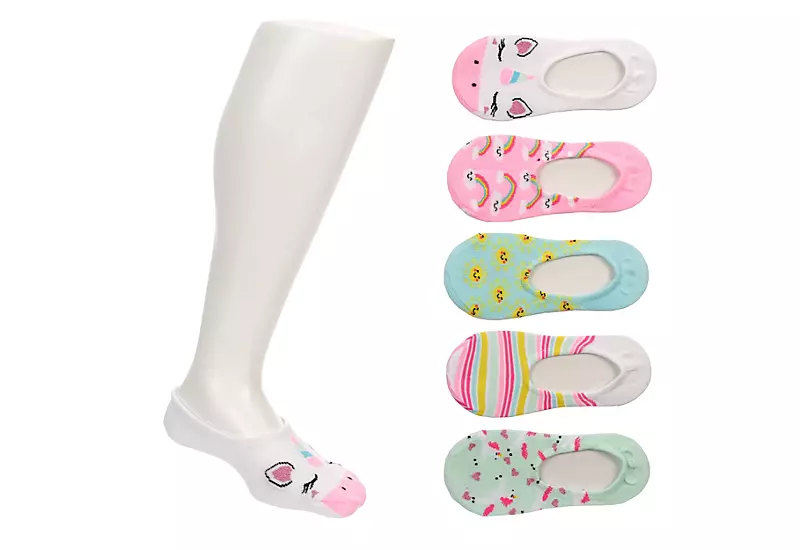 Ladeda Girls Unicorn Liner Socks 6 Pairs - Assorted 1 Ladeda Girls Unicorn Liner Socks 6 Pairs - Assorted