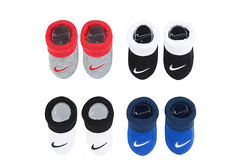 Nike Boys Swoosh Bootie Set 4 Pairs - Assorted 1 Nike Boys Swoosh Bootie Set 4 Pairs - Assorted