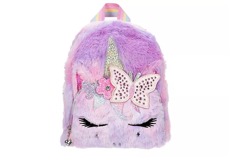 Omg Girls Miss Gwen Faux Fur Mini Backpack - Pink 2 Omg Girls Miss Gwen Faux Fur Mini Backpack - Pink - Image 2