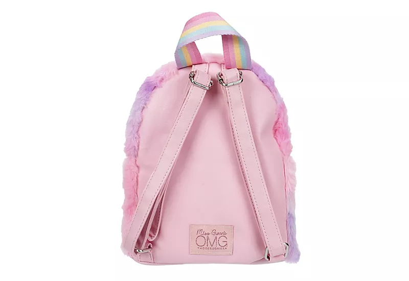 Omg Girls Miss Gwen Faux Fur Mini Backpack - Pink 3 Omg Girls Miss Gwen Faux Fur Mini Backpack - Pink - Image 3