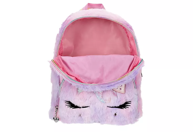 Omg Girls Miss Gwen Faux Fur Mini Backpack - Pink 4 Omg Girls Miss Gwen Faux Fur Mini Backpack - Pink - Image 4