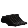 Game Sport Boys No Show Socks 6 Pairs - Black