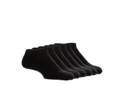 Game Sport Boys No Show Socks 6 Pairs - Black