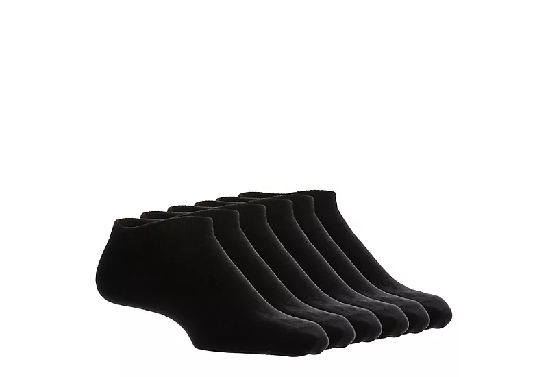 Game Sport Boys No Show Socks 6 Pairs - Black 1 Game Sport Boys No Show Socks 6 Pairs - Black